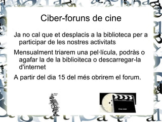 Particia de les recomanacions i digue-hi la teva 