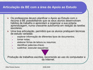 Integrar a Be nas práticas docentes