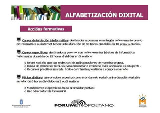 Biblioteca forum metropoliano, actividades y programas