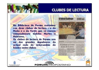Biblioteca forum metropoliano, actividades y programas