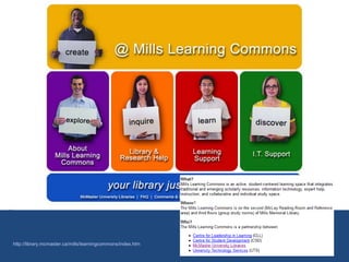 http://library.mcmaster.ca/mills/learningcommons/index.htm
 