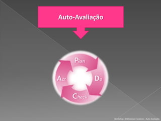 É necessário o envolvimento de todosWorkshop - Bibliotecas Escolares - Auto-Avaliação