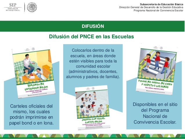 PROGRAMA NACIONAL DE CONVIVENCIA ESCOLAR EDUCACION BASICA