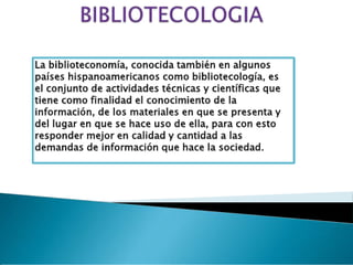 Bibliotecologia