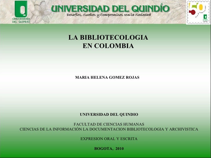 Bibliotecologia En Colombia Bibliotecologia En Colombia