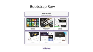 Bootstrap Row
3 Rows
 