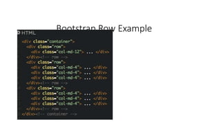 Bootstrap Row Example
 
