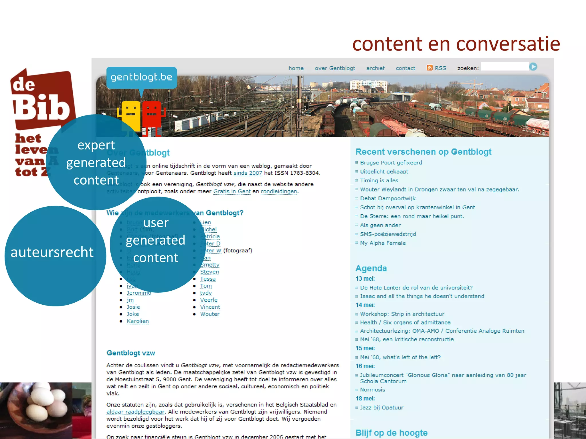 content en conversatie user generated content auteursrecht expert generated content 