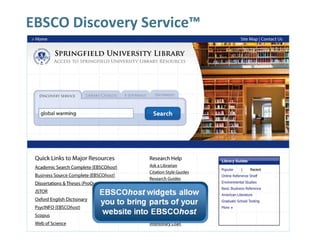 EBSCO Discovery Service™
 