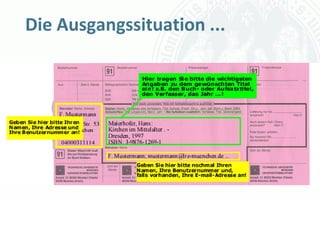 Die Ausgangssituation ...




                       Universität zu Köln
                             Dr. Peter Kostädt
 