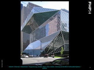 Hobohm: Diversity in Bibliotheken. Ringvorlesung „Gender, Race, Class, Bodies: Diversity als berufliche Schlüsselkompetenz.“
SS2013
4
Quelle:Wikimedia
 