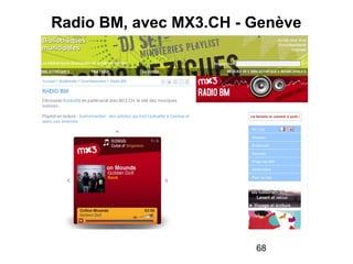 68
Radio BM, avec MX3.CH - Genève
 