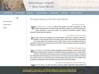 Virtual Library of the Mont Saint-Michel
 