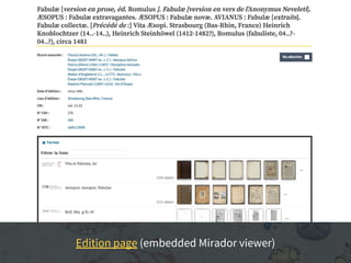 Edition page (embedded Mirador viewer)
 
