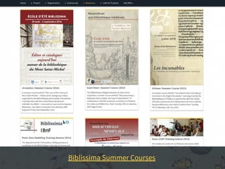 Biblissima: Connecting Manuscripts Collections Slide 24