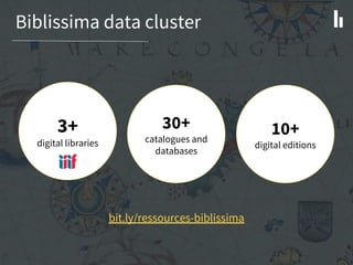 Biblissima: Connecting Manuscripts Collections Slide 35