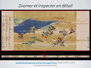 Scrolls illustrating a story about the Sagami River, Kyoto [1660?-1670?].
Princeton University Library
Zoomer et inspecter en détail
 