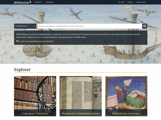 A la recherche du patrimoine écrit avec le portail Biblissima