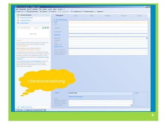 Vorschau Literaturverwaltung 