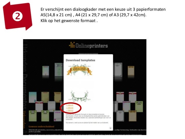 onlineprinters.nl goedkoop drukwerk bij … Onlineprinters templates voor oorkonden