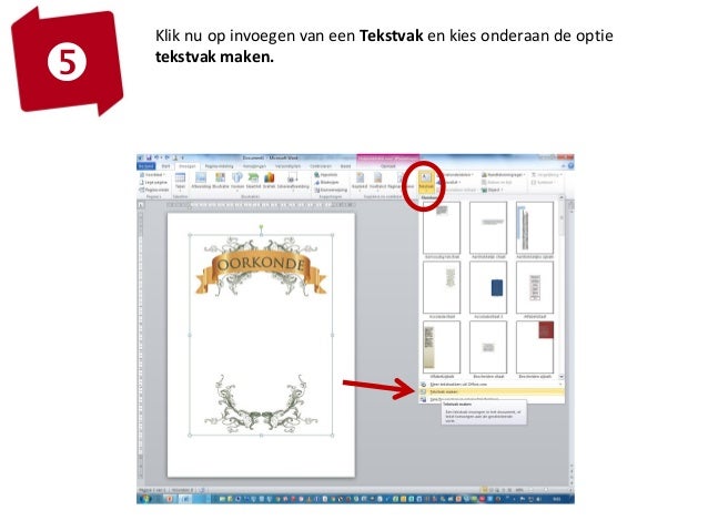 bibstrip oorkonde maken