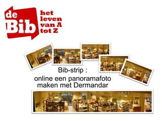 Bib-strip :
online een panoramafoto
maken met Dermandar
 