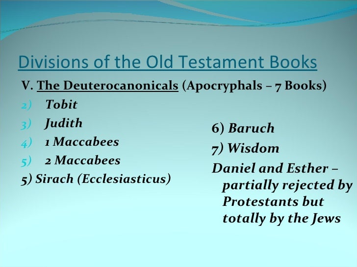 B I B S T U D Lesson 04 Old Testament Books Divisions Copy