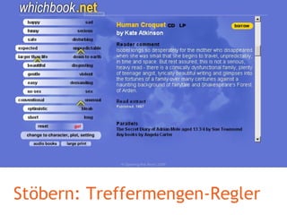 Stöbern: Treffermengen-Regler 