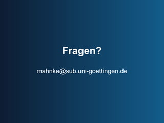 Fragen? [email_address] 