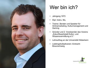 Wer bin ich? <ul><li>Jahrgang 1973 </li></ul><ul><li>Dipl. Instru. Mu. </li></ul><ul><li>Trainer, Berater und Speaker für ...