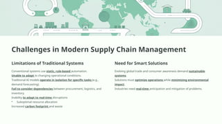Resume Paper dengan judul "SustAI-SCM: Intelligent Supply Chain Process ...