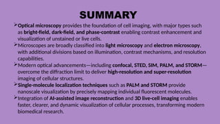 From Light to Super Resolution: Microscopy | PPTX