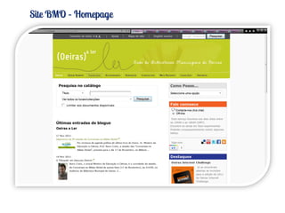 Site BMO – Homepage
 