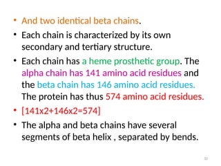 BIC 101- LEC 15-STRUCTURE OF PROTEINS-PRIMARY,SECONDARY,TERTIARY AND ...