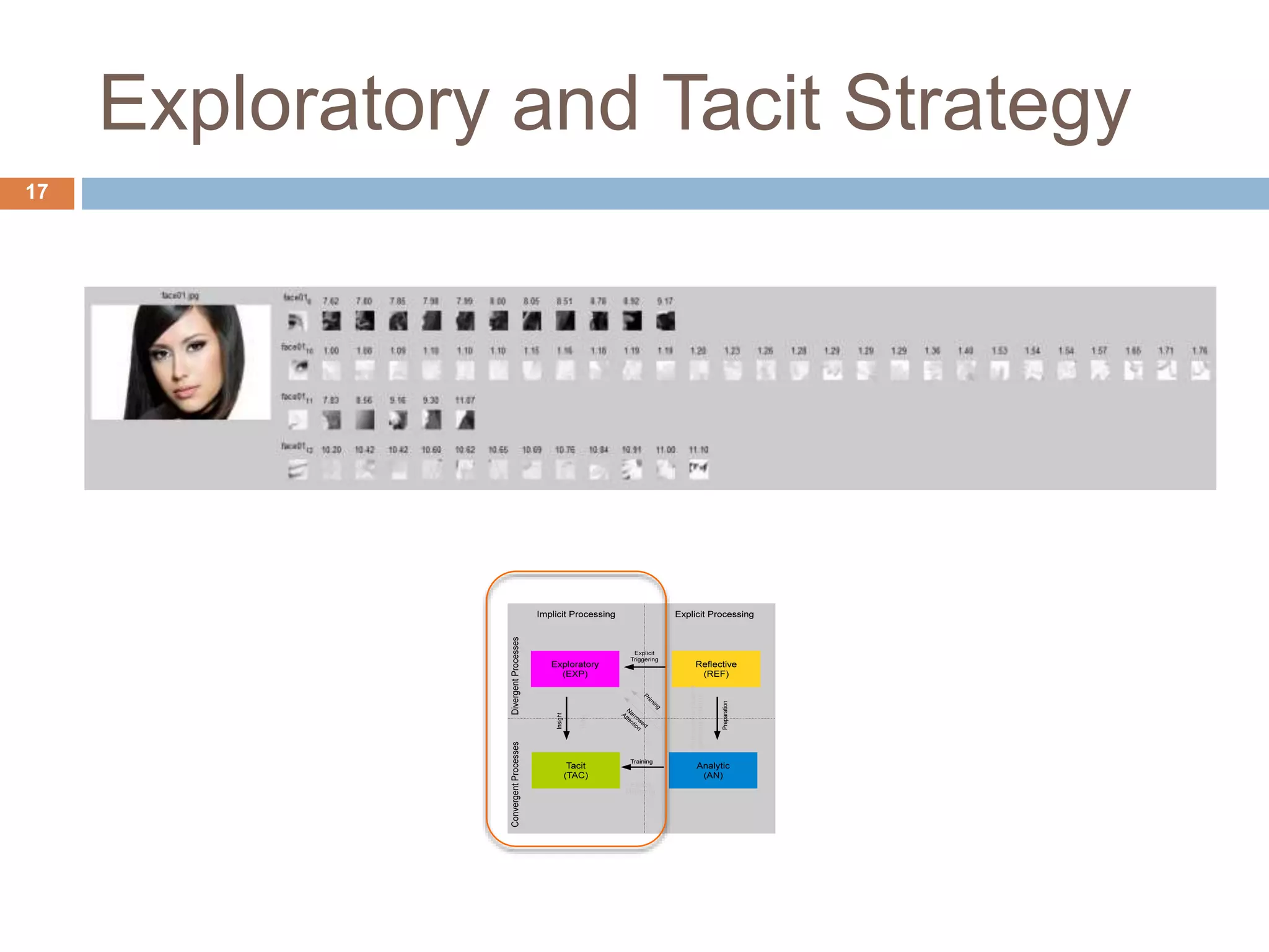 Exploratory and Tacit Strategy 17 