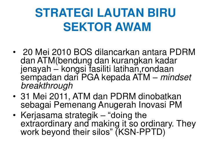 Bicara ilmu strategi lautan biru