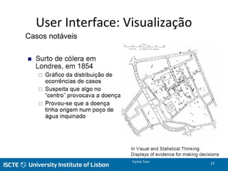 User Interface: Visualização
Casos notáveis
Carlos Tam 23
 