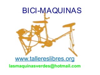 Bici maquinas presentación