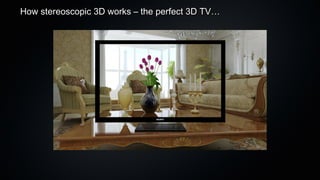 How stereoscopic 3D works – the perfect 3D TV…
 