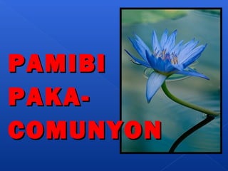 PPAAMMIIBBII 
PPAAKKAA-- 
CCOOMMUUNNYYOONN 
 