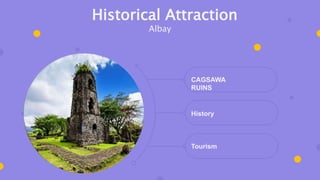 CAGSAWA
RUINS
History
Tourism
Historical Attraction
Albay
 