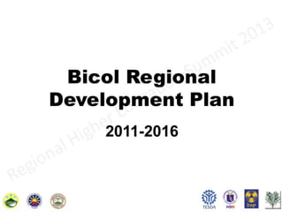 Bicol regional development plan