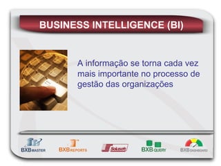 A informação se torna cada vez mais importante no processo de gestão das organizações BUSINESS INTELLIGENCE (BI) 