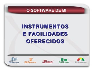 INSTRUMENTOS E FACILIDADES OFERECIDOS O SOFTWARE DE BI 