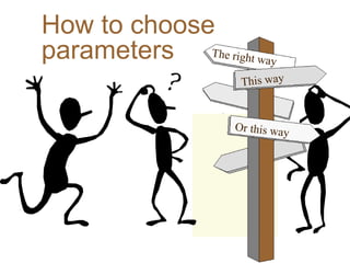 How to choose
parameters
 