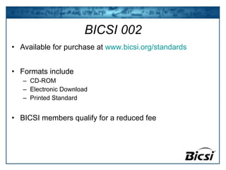 Bicsi Standard Rack Nuevo estándar para diseño de data center ANSI/BICSI-002 | PPT