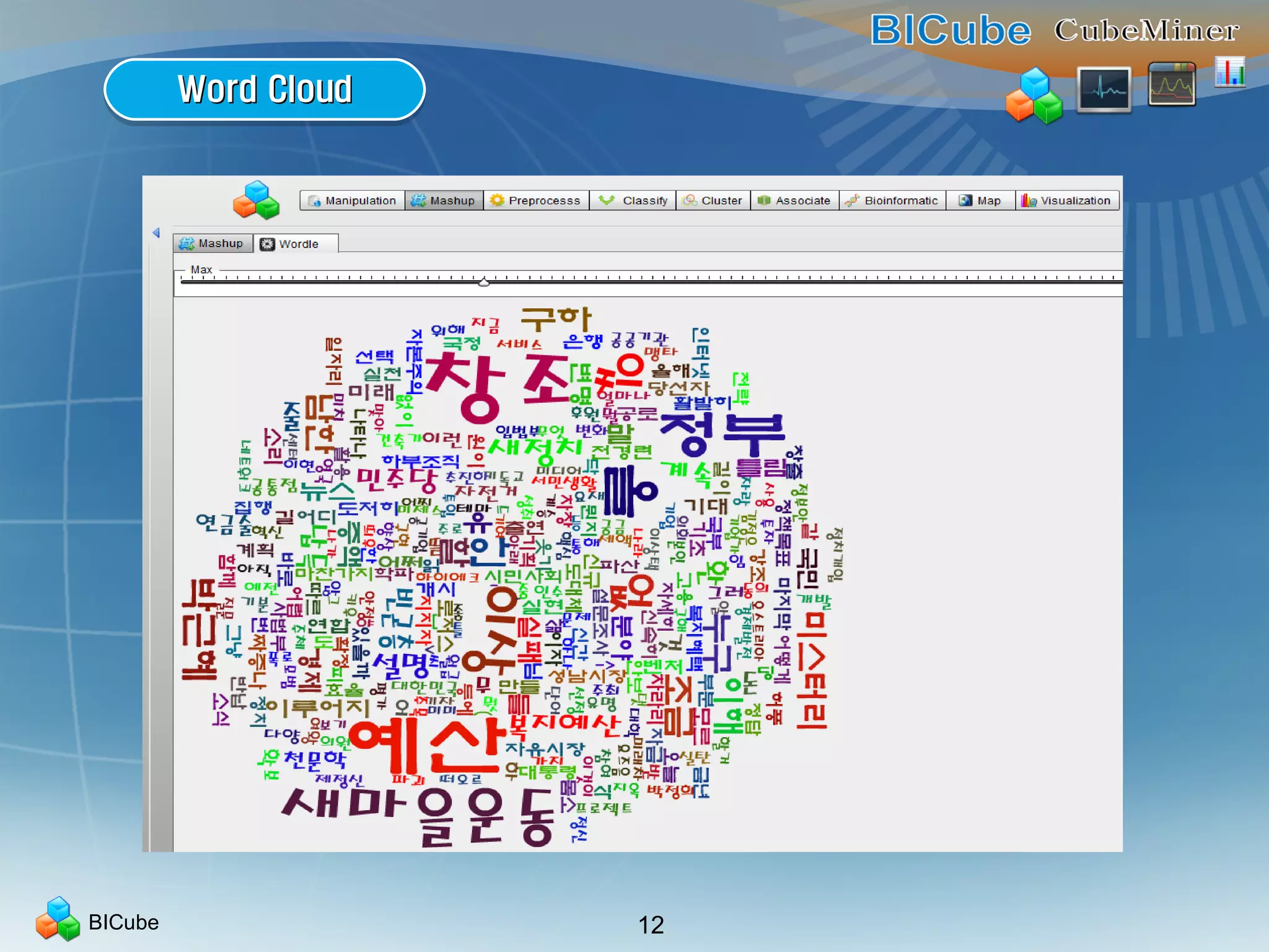 BICube 12
Word CloudWord CloudWord CloudWord Cloud
 