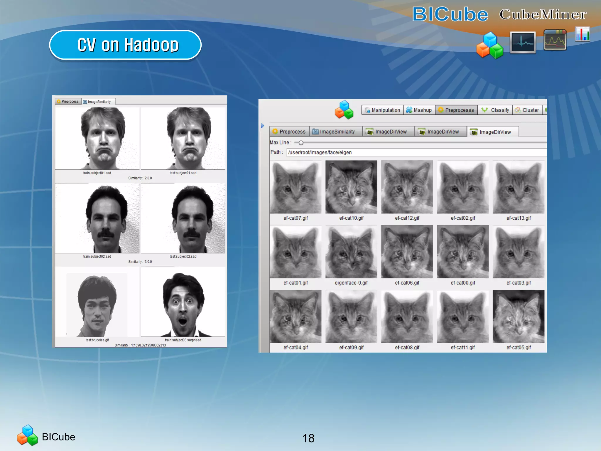 BICube 18
CV on HadoopCV on HadoopCV on HadoopCV on Hadoop
 