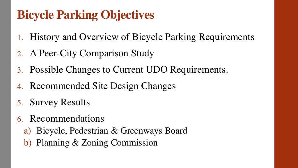 Bicycle Parking Requirements
