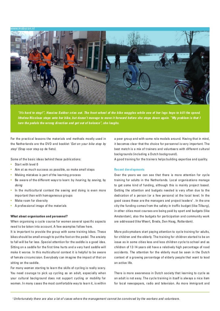 best way to learn cycling